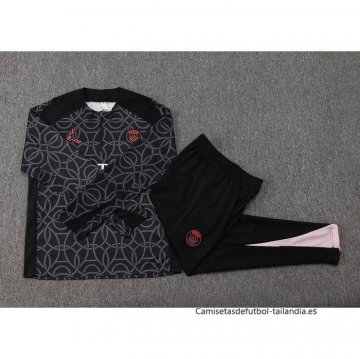 Chandal de Sudadera del Paris Saint-Germain Jordan Nino 2024-2025 Negro