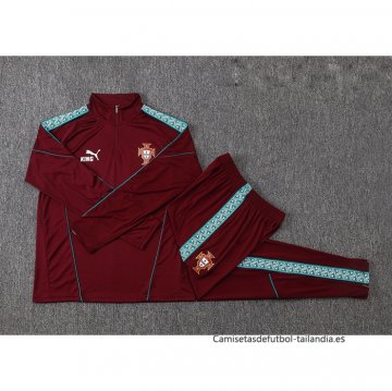 Chandal de Sudadera del Portugal Nino 2026-2027 Rojo