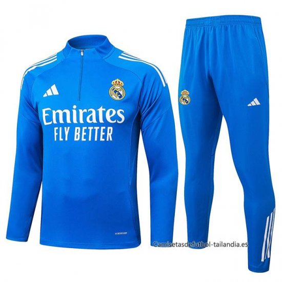 Chandal de Sudadera del Real Madrid 2025-2026 Azul - Haga un click en la imagen para cerrar