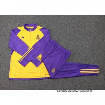 Chandal de Sudadera del Real Madrid 2023-2024 Amarillo