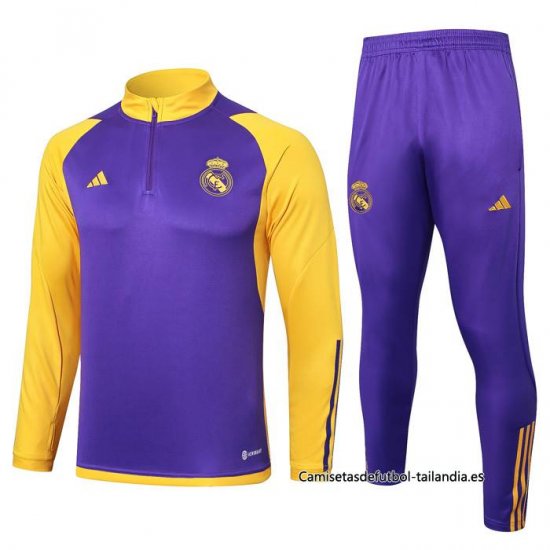 Chandal de Sudadera del Real Madrid 2023-2024 Purpura - Haga un click en la imagen para cerrar