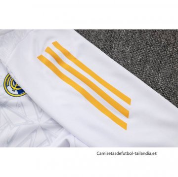 Chandal de Sudadera del Real Madrid Nino 2024-2025 Blanco