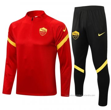 Chandal de Sudadera del Roma 2021-2022 Rojo Chandal de Sudadera del Roma 2021-2022 Rojo