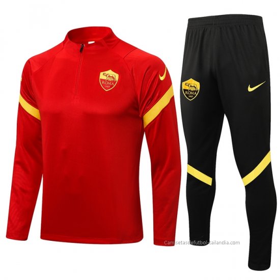 Chandal de Sudadera del Roma 2021-2022 Rojo - Haga un click en la imagen para cerrar