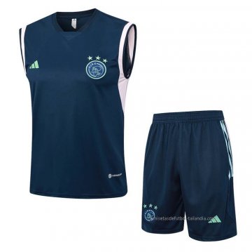 Chandal del Ajax Sin Mangas 2023-2024 Azul Chandal del Ajax Sin Mangas 2023-2024 Azul