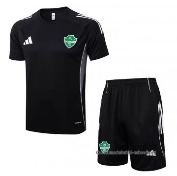 Chandal del Al-Ahli Saudi Manga Corta 2025-2026 Negro - Pantalon Corto