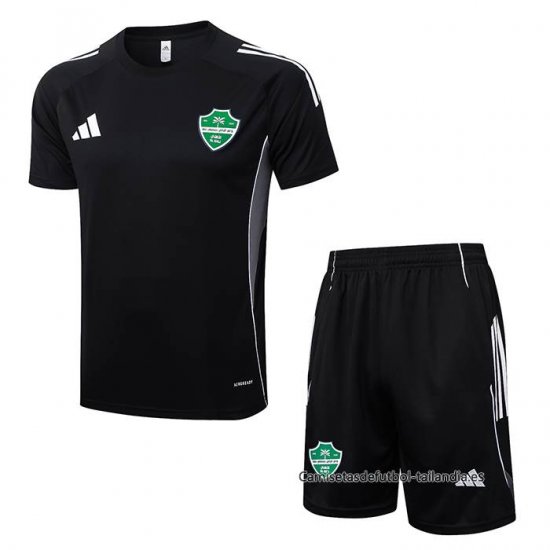 Chandal del Al-Ahli Saudi Manga Corta 2025-2026 Negro - Pantalon Corto - Haga un click en la imagen para cerrar