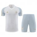 Chandal del Argelia Manga Corta 2023-2024 Blanco - Pantalon Corto