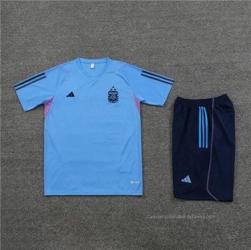 Chandal del Argentina Manga Corta 2023-2024 Azul Oscuro - Pantalon Corto