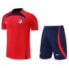 Chandal del Atletico Madrid Manga Corta 2022-2023 Rojo - Pantalon Corto Chandal del Atletico Madrid Manga Corta 2022-2023 Rojo - Pantalon Corto