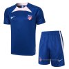 Chandal del Atletico Madrid Manga Corta 2023-2024 Azul - Pantalon Corto Chandal del Atletico Madrid Manga Corta 2023-2024 Azul - Pantalon Corto