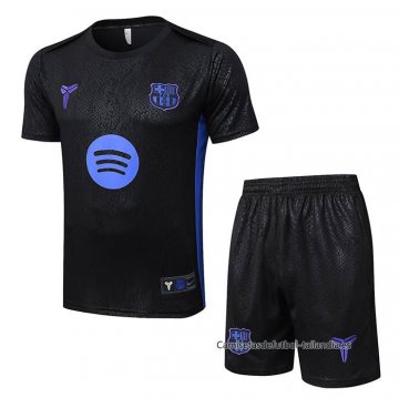 Chandal del Barcelona Manga Corta 2025-2026 Negro - Pantalon Corto Chandal del Barcelona Manga Corta 2025-2026 Negro - Pantalon Corto