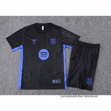 Chandal del Barcelona Manga Corta 2025-2026 Negro - Pantalon Corto