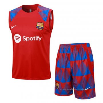 Chandal del Barcelona Sin Mangas 2023-2024 Rojo Chandal del Barcelona Sin Mangas 2023-2024 Rojo