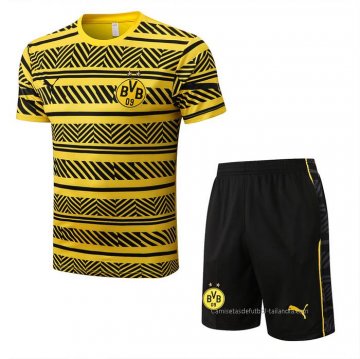 Chandal del Borussia Dortmund Manga Corta 2022-2023 Amarillo - Pantalon Corto Chandal del Borussia Dortmund Manga Corta 2022-2023 Amarillo - Pantalon Corto