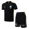 Chandal del Brasil Manga Corta 2026-2027 Negro - Pantalon Corto Chandal del Brasil Manga Corta 2026-2027 Negro - Pantalon Corto