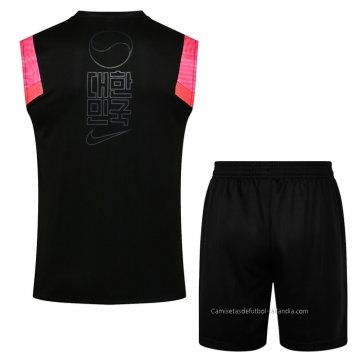 Chandal del Corea del Sur Sin Mangas 2021-2022 Negro