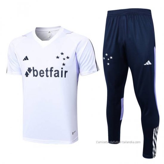 Chandal del Cruzeiro Manga Corta 2023-2024 Blanco - Haga un click en la imagen para cerrar
