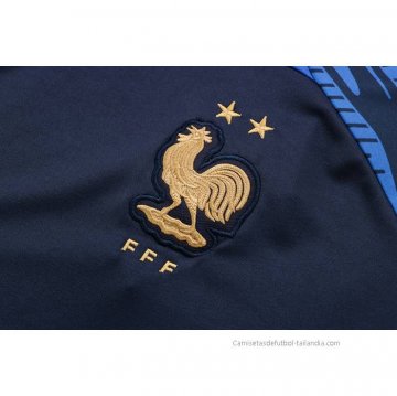 Chandal del Francia Manga Corta 2022-2023 Azul