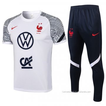 Chandal del Francia Manga Corta 2021-2022 Blanco Chandal del Francia Manga Corta 2021-2022 Blanco