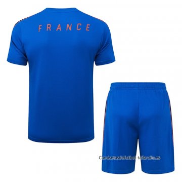Chandal del Francia Manga Corta 2026-2027 Azul - Pantalon Corto