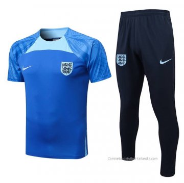 Chandal del Inglaterra Manga Corta 2022-2023 Azul Chandal del Inglaterra Manga Corta 2022-2023 Azul