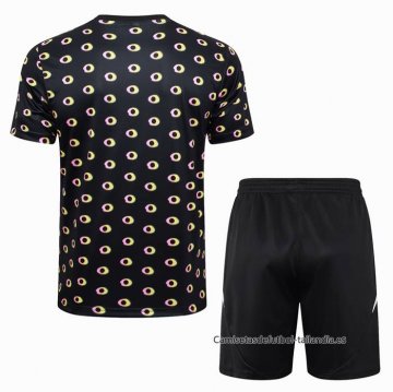 Chandal del Juventus Manga Corta 2024-2025 Negro - Pantalon Corto