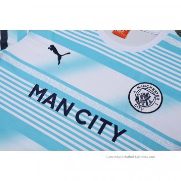 Chandal del Manchester City Manga Corta 2022 Azul - Pantalon Corto