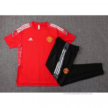 Chandal del Manchester United Manga Corta 2021-2022 Rojo