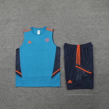 Chandal del Manchester United Sin Mangas 2022-2023 Azul