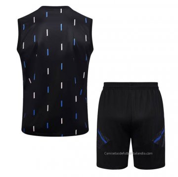 Chandal del Manchester United Sin Mangas 2023-2024 Negro