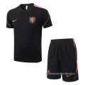 Chandal del Paises Bajos Manga Corta 2026-2027 Negro - Pantalon Corto