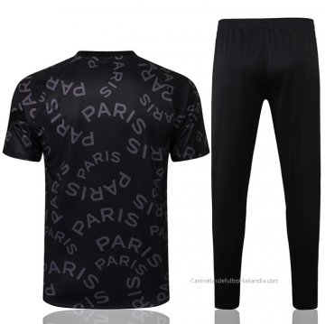 Chandal del Paris Saint-Germain Jordan Manga Corta 2021-2022 Negro