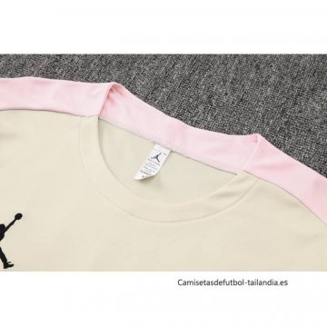 Chandal del Paris Saint-Germain Jordan Manga Corta 2024-2025 Amarillo - Pantalon Corto