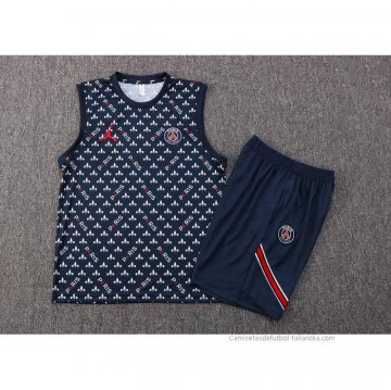Chandal del Paris Saint-Germain Jordan Sin Mangas 2022-2023 Azul