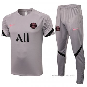 Chandal del Paris Saint-Germain Manga Corta 2021-2022 Gris Chandal del Paris Saint-Germain Manga Corta 2021-2022 Gris