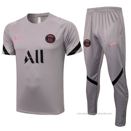 Chandal del Paris Saint-Germain Manga Corta 2021-2022 Gris - Haga un click en la imagen para cerrar