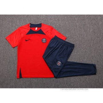 Chandal del Paris Saint-Germain Manga Corta 2022-2023 Rojo