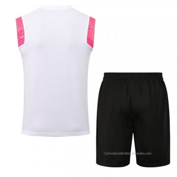 Chandal del Paris Saint-Germain Sin Mangas 2021-2022 Blanco