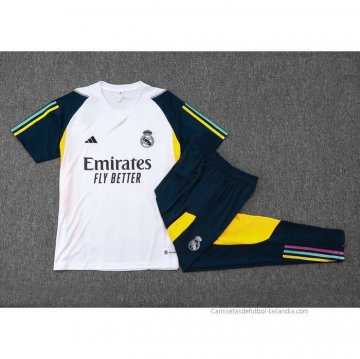 Chandal del Real Madrid Manga Corta 2023-2024 Blanco