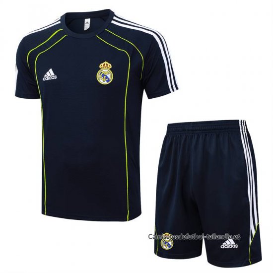 Chandal del Real Madrid Manga Corta 2025-2026 Azul - Pantalon Corto - Haga un click en la imagen para cerrar
