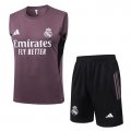 Chandal del Real Madrid Sin Mangas 2025-2026 Gris Purpura