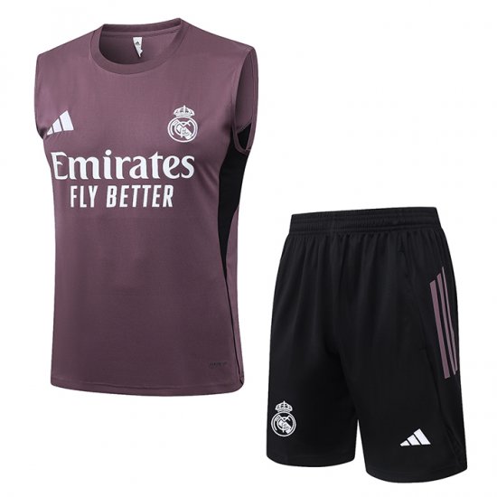 Chandal del Real Madrid Sin Mangas 2025-2026 Gris Purpura - Haga un click en la imagen para cerrar