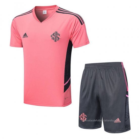Chandal del SC Internacional Manga Corta 2022-2023 Rosa - Pantalon Corto - Haga un click en la imagen para cerrar