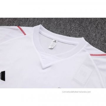 Chandal del Sao Paulo Manga Corta 2023-2024 Blanco - Pantalon Corto
