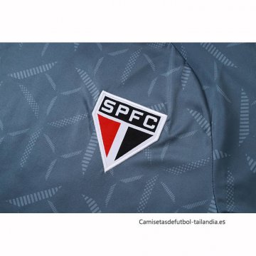 Chandal del Sao Paulo Manga Corta 2025-2026 Azul Gris - Pantalon Corto