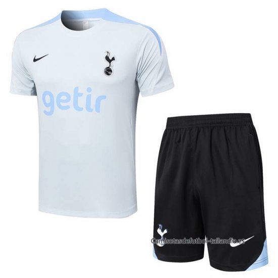 Chandal del Tottenham Hotspur Manga Corta 2024-2025 Gris - Pantalon Corto - Haga un click en la imagen para cerrar