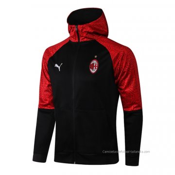 Chaqueta con Capucha del AC Milan 2021 Negro Chaqueta con Capucha del AC Milan 2021 Negro