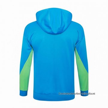 Chaqueta con Capucha del Brasil 2024-2025 Azul