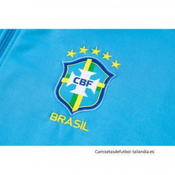 Chaqueta con Capucha del Brasil 2024-2025 Azul